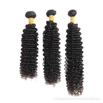 Kinky Curly 3 Bundles With Closure Human Hair Bundles With Closure Brazilian Hair Weave Bundles With Closure